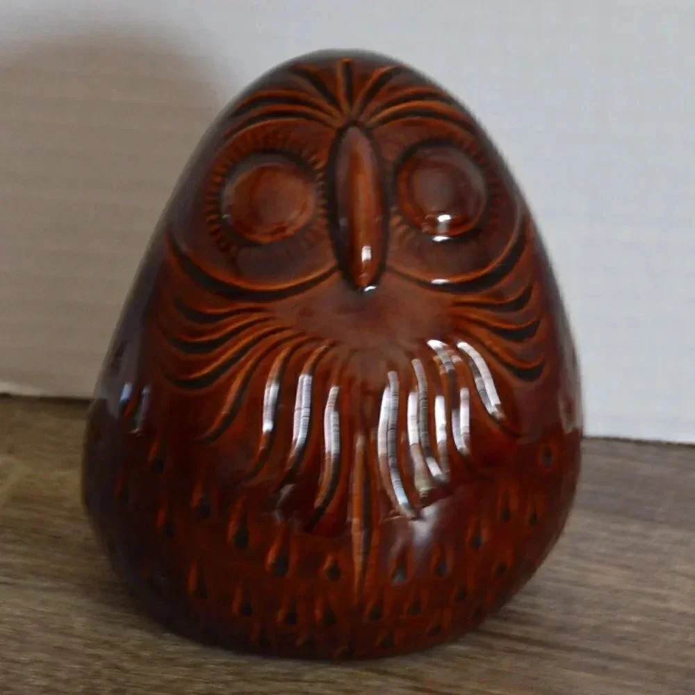 Vtg Ceramic Owl Decor